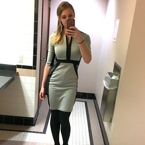 Grey Sheath Style Dress